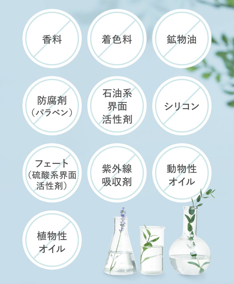 香料 着色料 鉱物油…