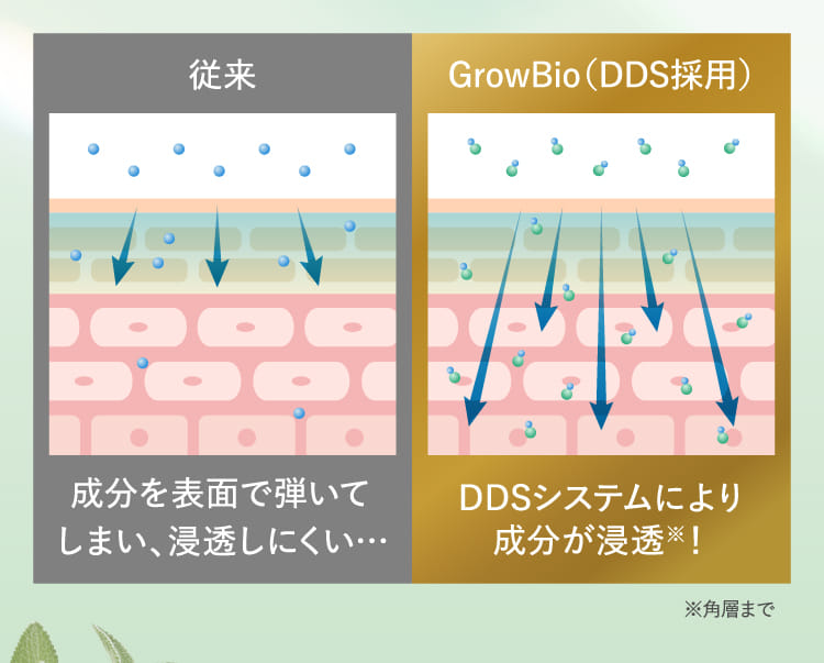 従来 GrowBio（DDS採用）